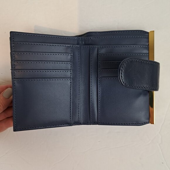 Buxton Heiress Double Cardex Bifold Wallet Navy Blue - Picture 5 of 15